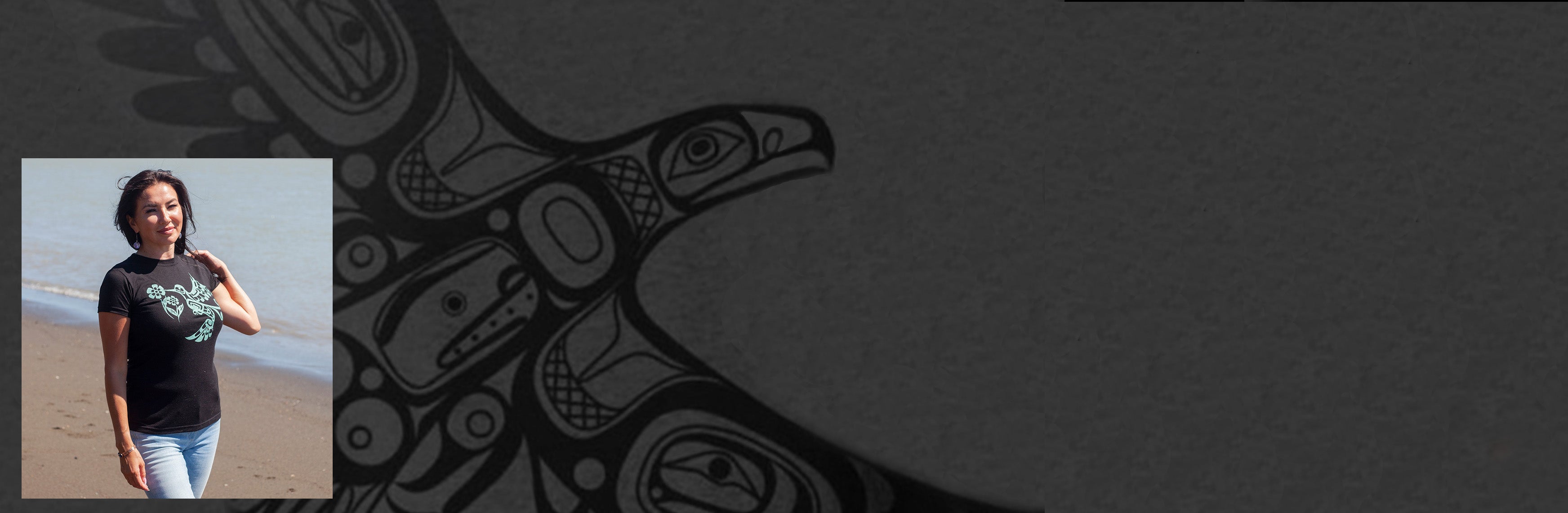 T-shirts et coton ouatés imprimés d'art autochtone canadien - Boutique Equinoxe