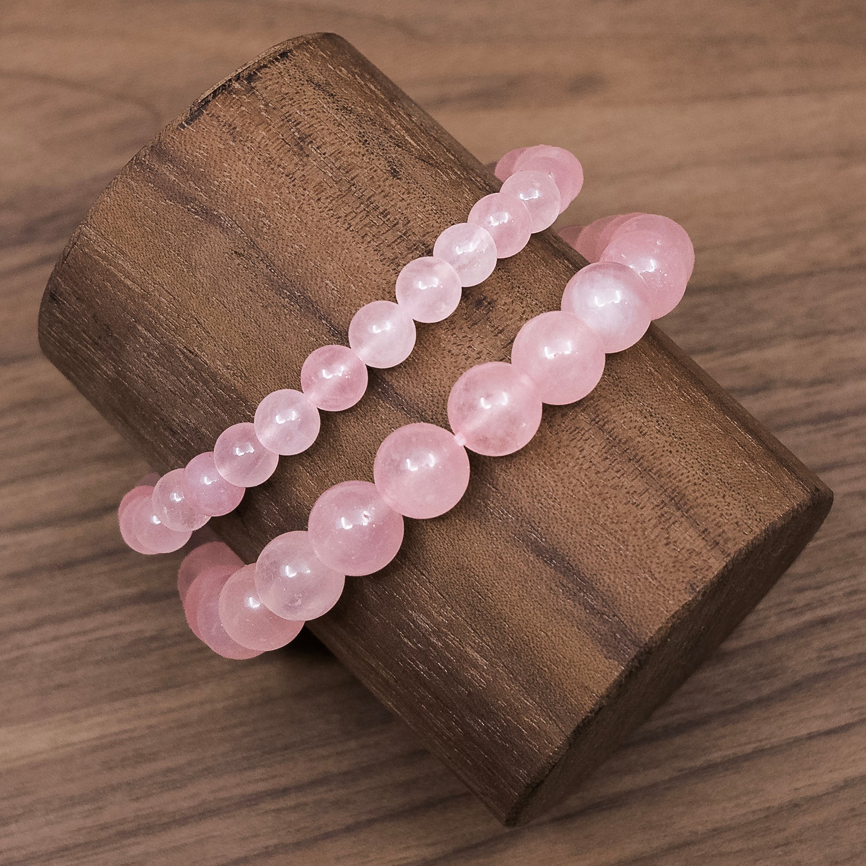 Bracelet en Quartz rose - Boutique Equinoxe