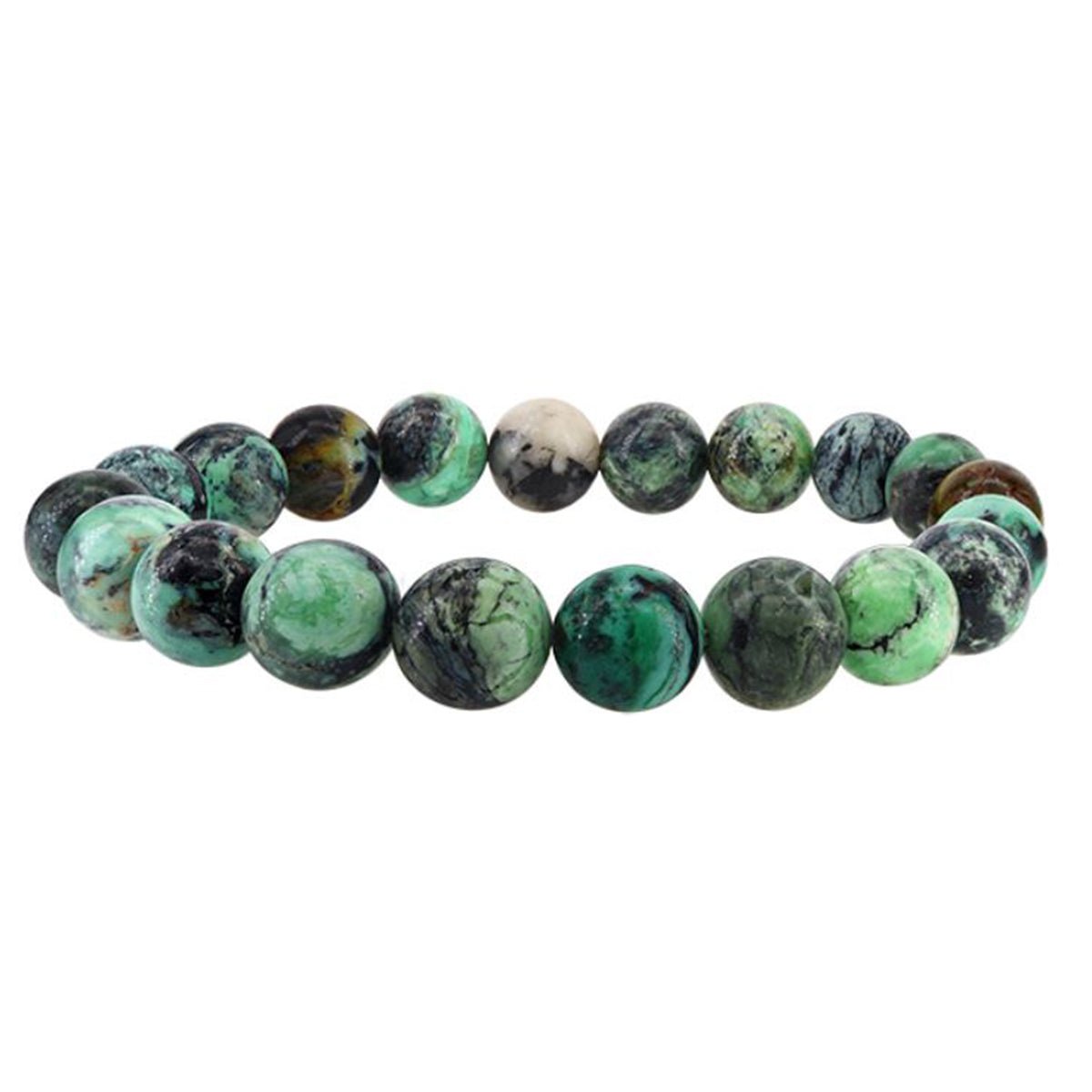 Bracelet en Variscite verte - Boutique Equinoxe