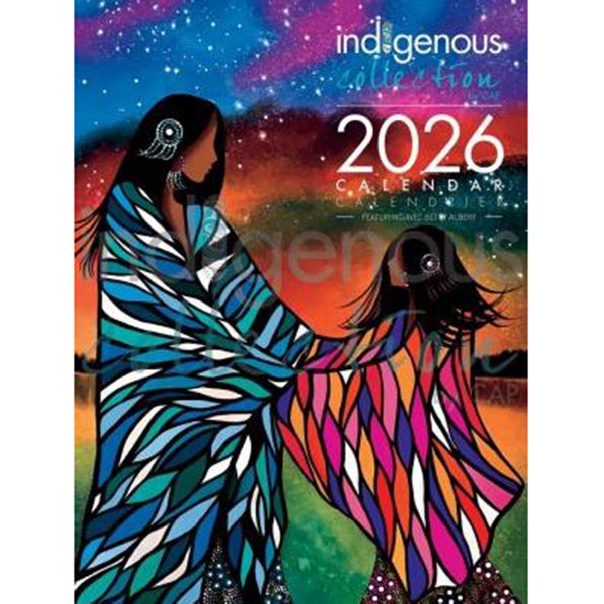 Calendrier 2026, Peintures par Betty Albert, art autochtone - Boutique Equinoxe