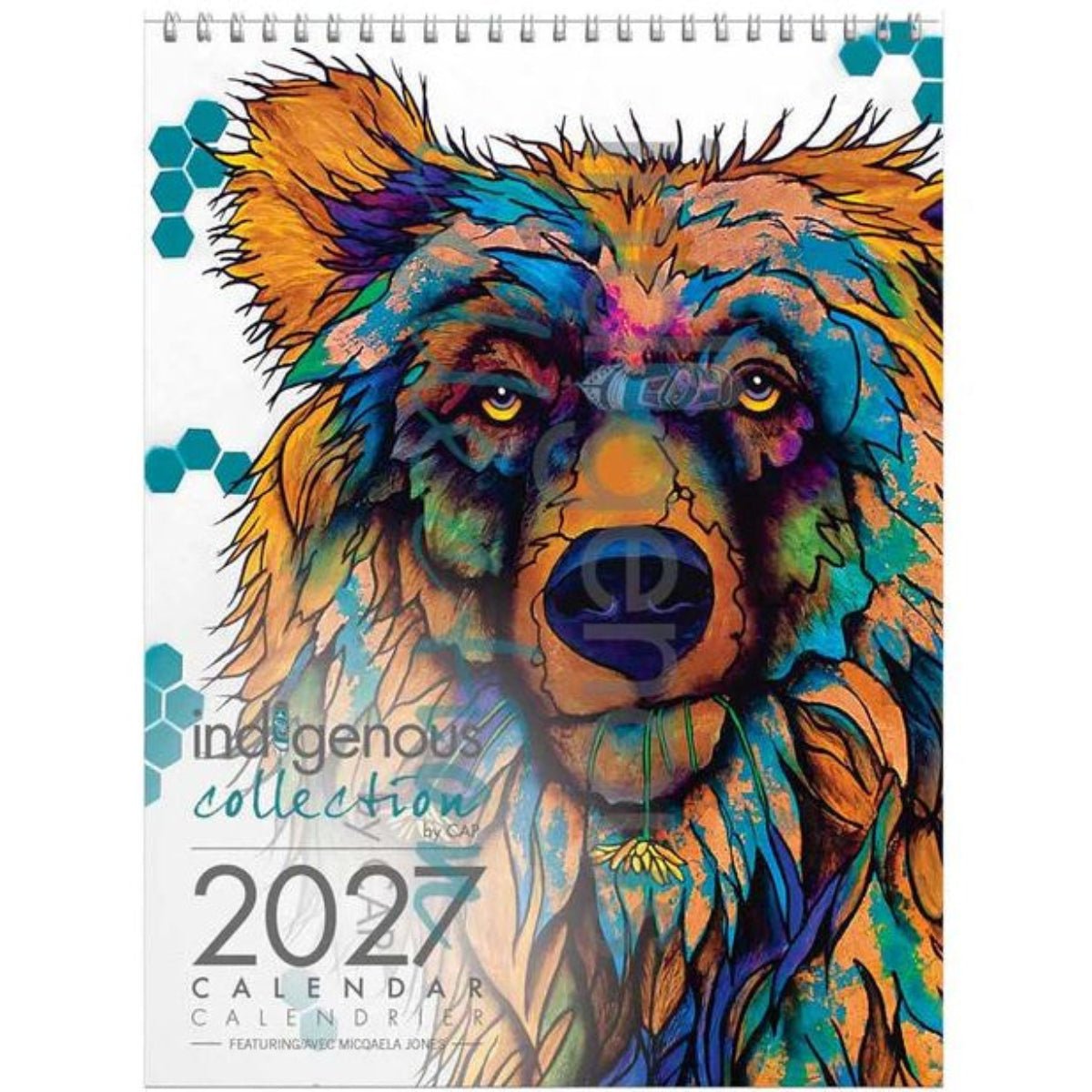 Calendrier 2027, peintures par Micqaela Jones, art autochtone - Boutique Equinoxe