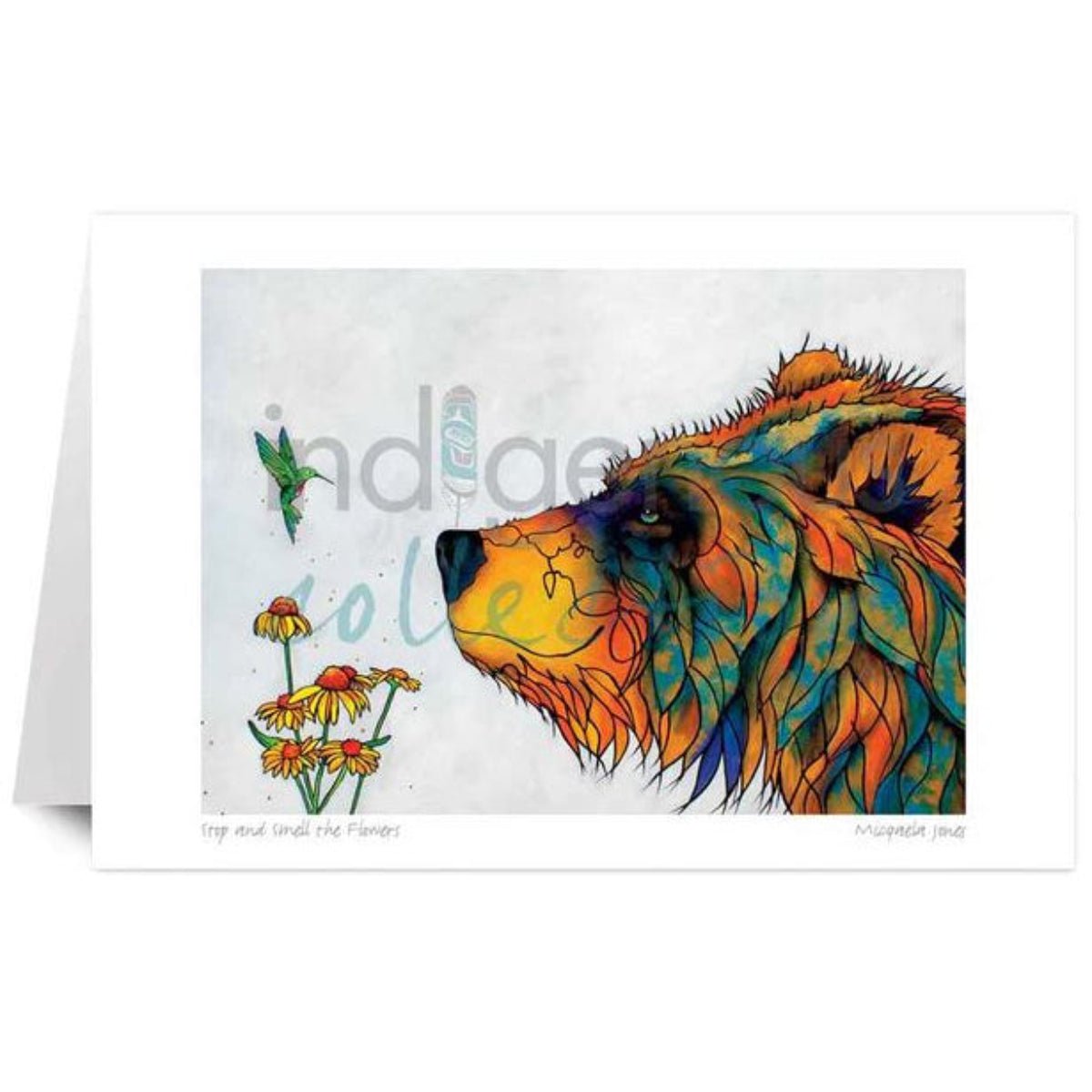 Carte de Souhaits, Sentir les fleurs de Micqaela Jones - Boutique Equinoxe