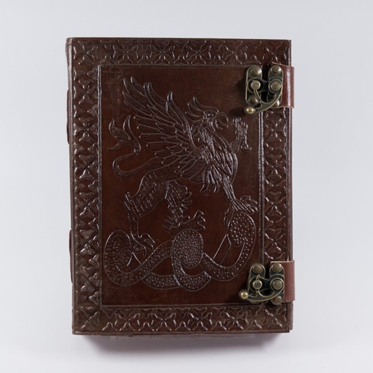 Livre en cuir, Griffon - Boutique Equinoxe