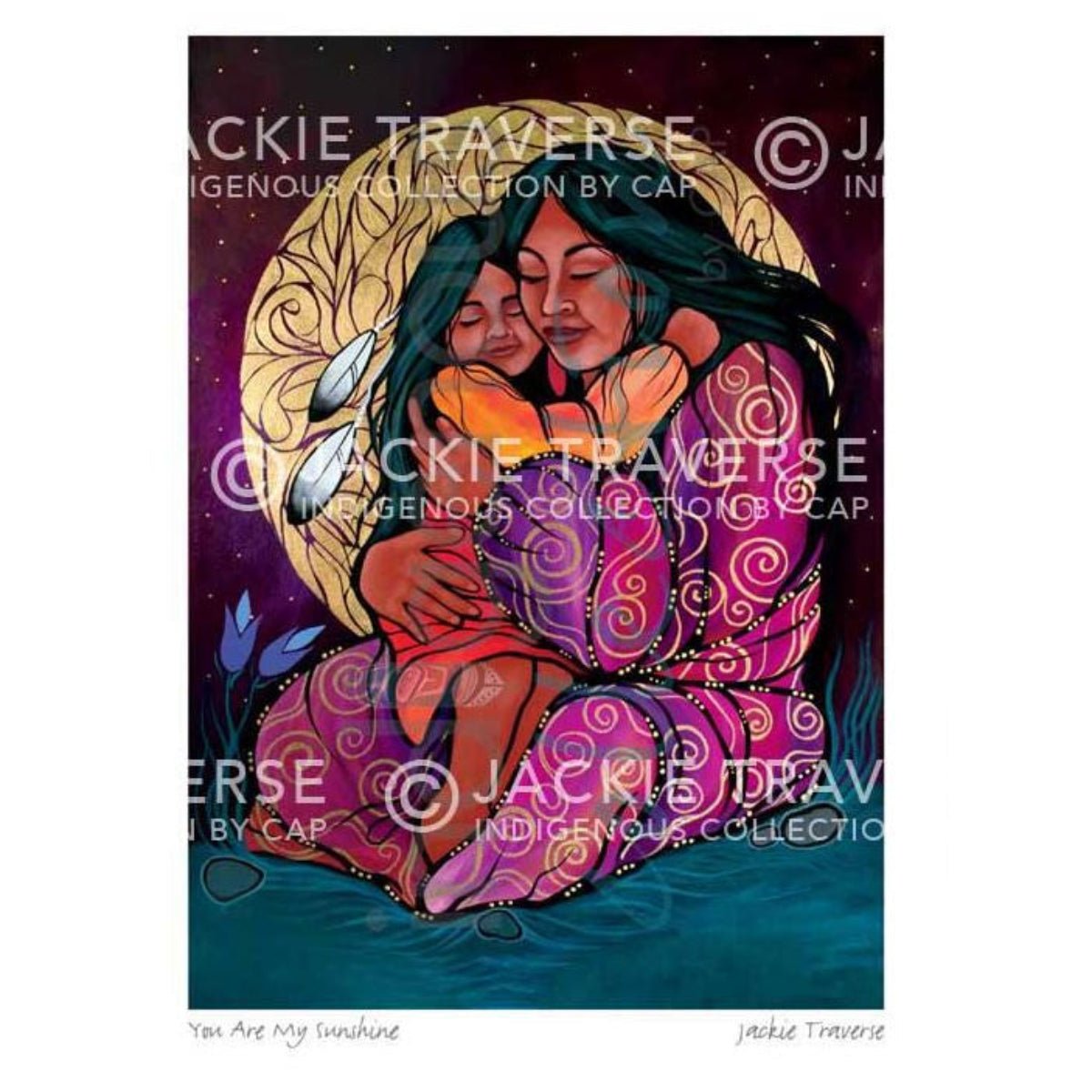 Poster You are my Sunshine par Jackie Traverse, art autochtone - Boutique Equinoxe