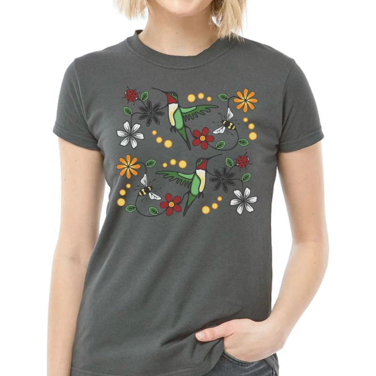 T-Shirt Colibris, Nenookaasi - Boutique Equinoxe