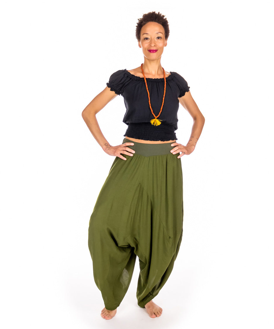 Pantalon Bouffant taille souple "Sarouel".