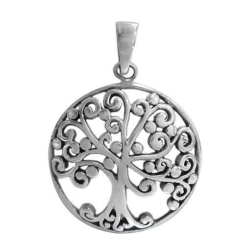 Arbre de vie en spirales, pendentif - Boutique Equinoxe