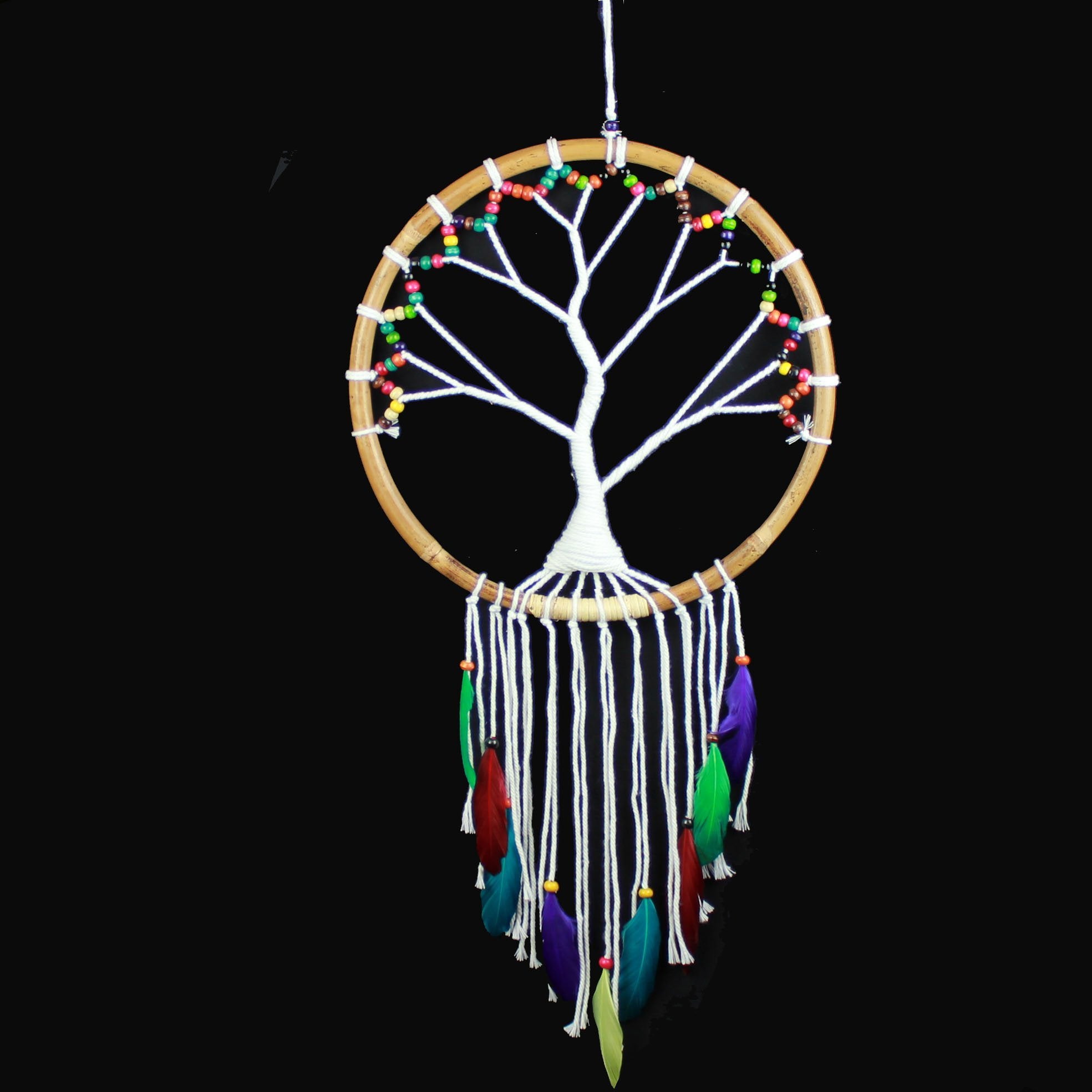 Arbre de vie, Mobile avec plumes - Boutique Equinoxe