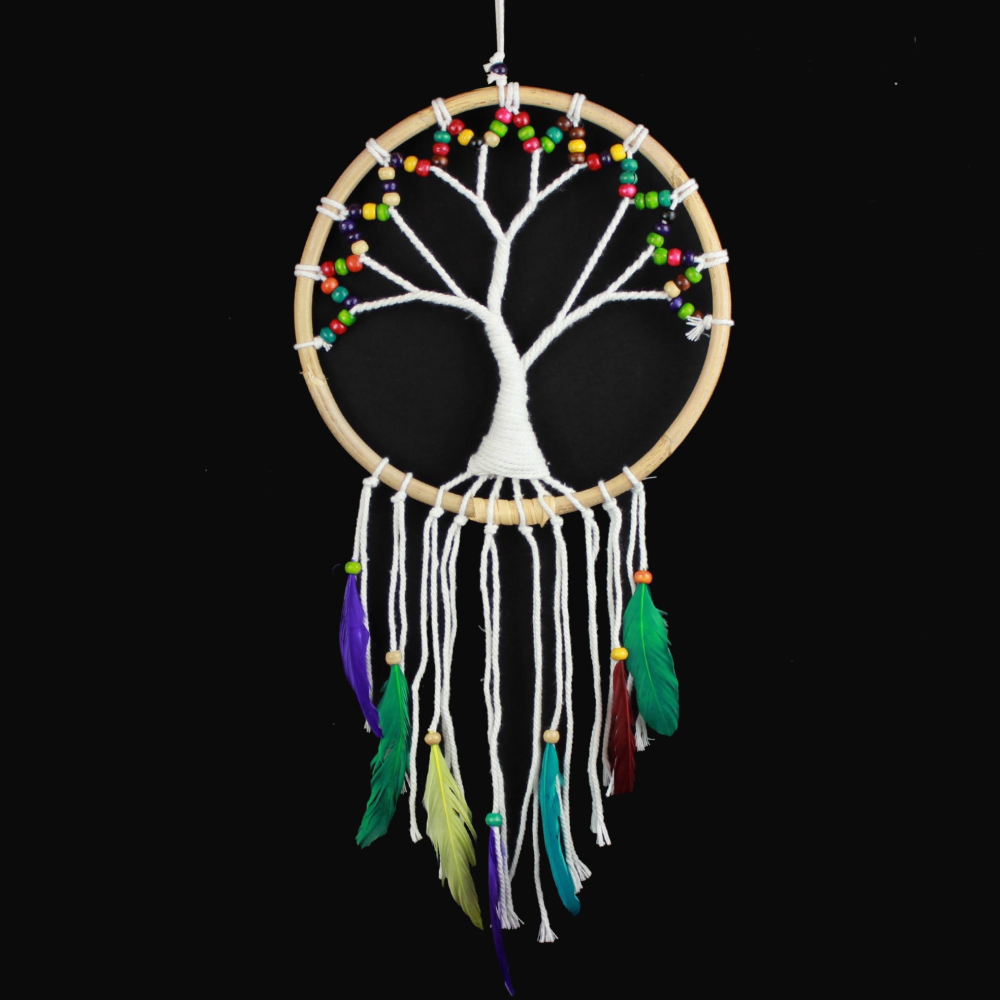 Arbre de vie, Mobile avec plumes - Boutique Equinoxe