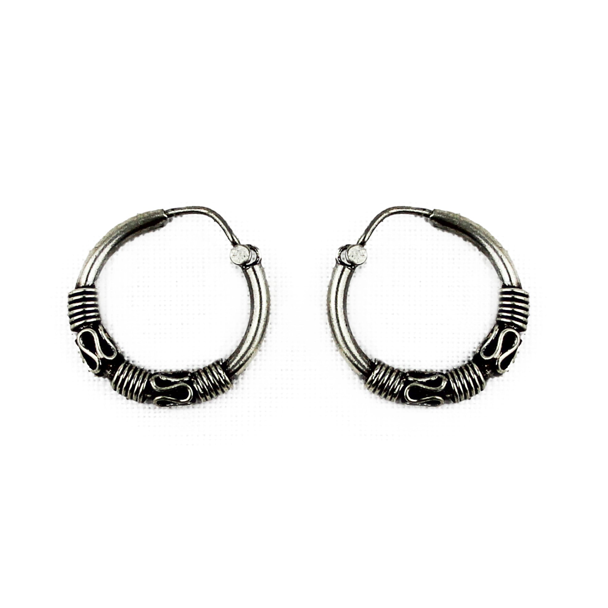 Boucle d`oreille anneau Argent Sterling - Boutique Equinoxe