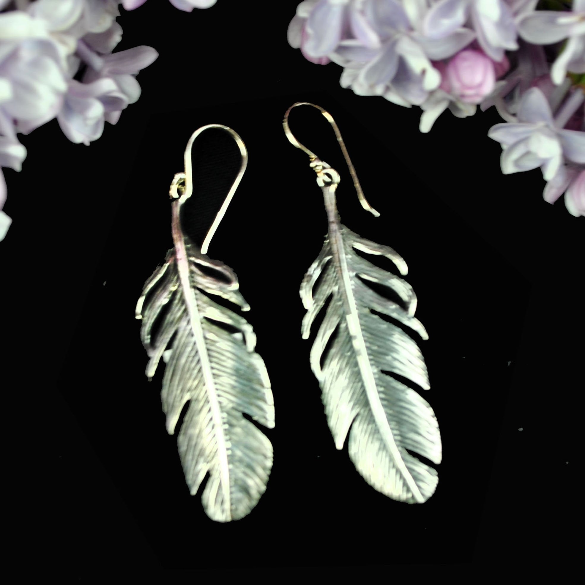 Boucle d`oreille Plumes - Boutique Equinoxe