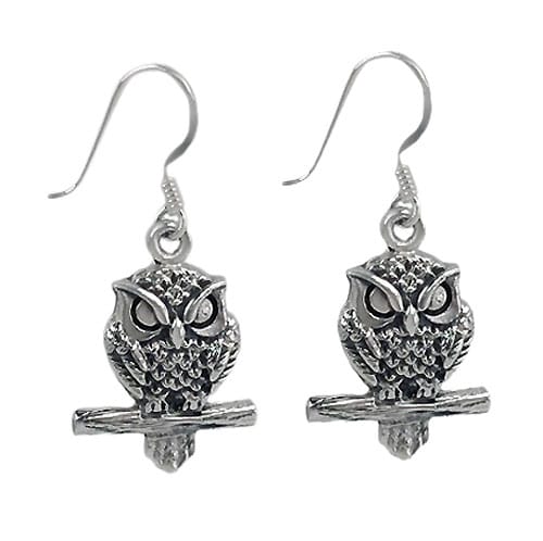 Boucles d'oreille Hibou - Boutique Equinoxe