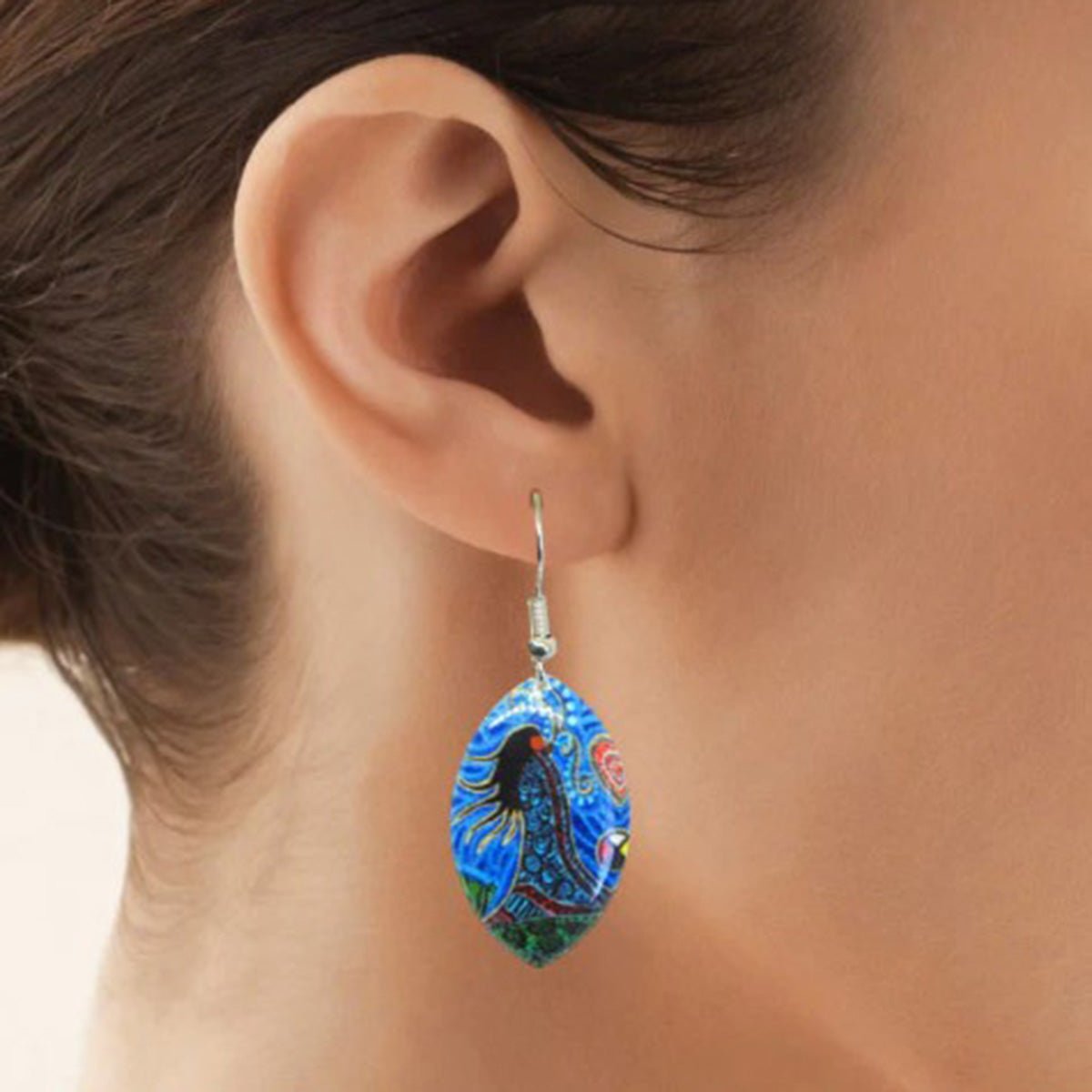 Boucles d'oreille - Souffle de vie, de Marie Dorion, Art Amerindien. - Boutique Equinoxe