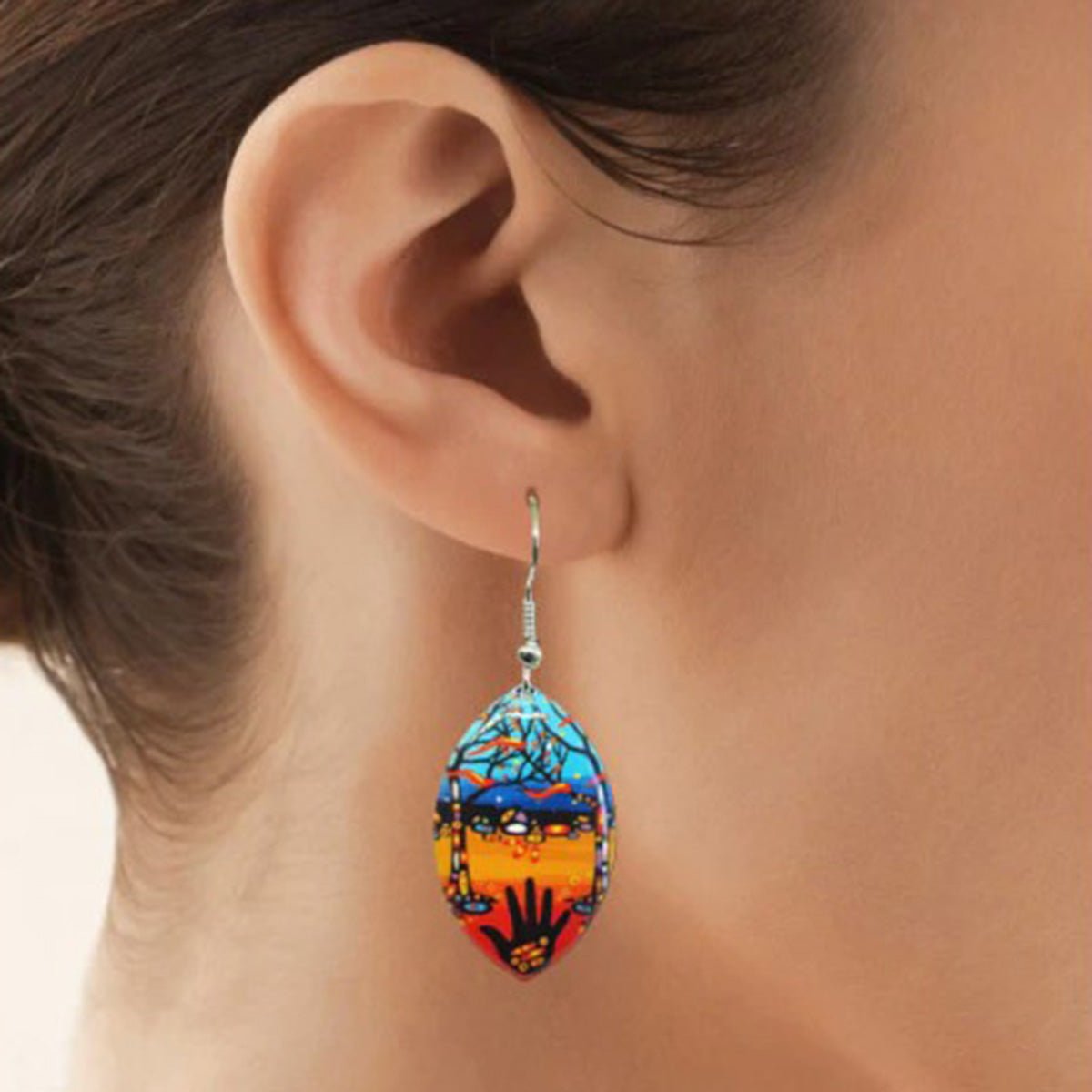 Boucles d'oreille - Souviens-toi, de John Rombough, Art Amérindien. - Boutique Equinoxe
