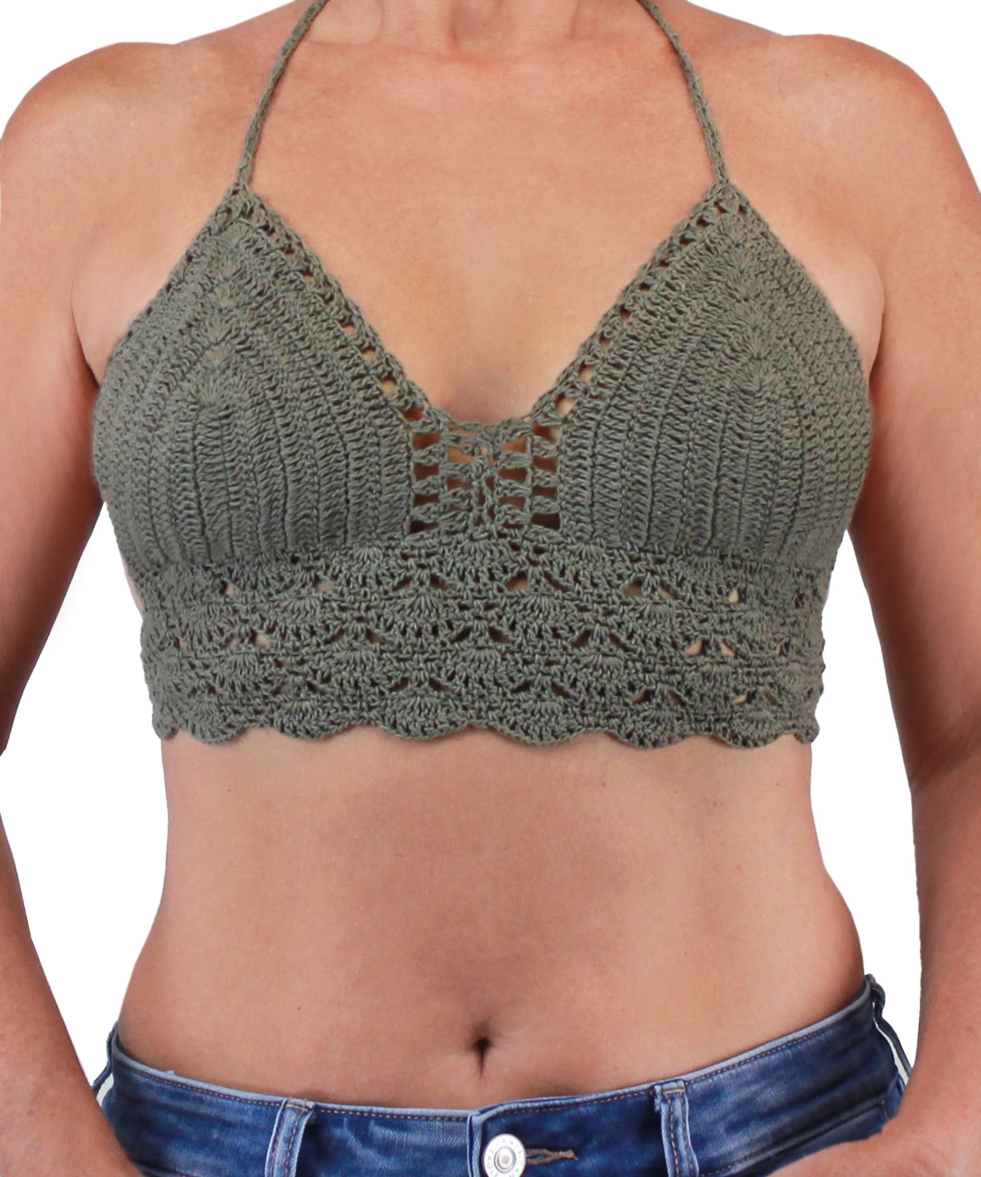 Bustier en crochet dentelle - Boutique Equinoxe