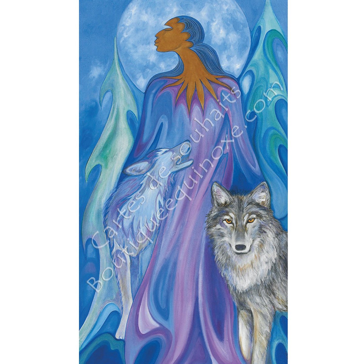 Cartes de Souhaits, Loup Gardien de Maxine Noel - Boutique Equinoxe