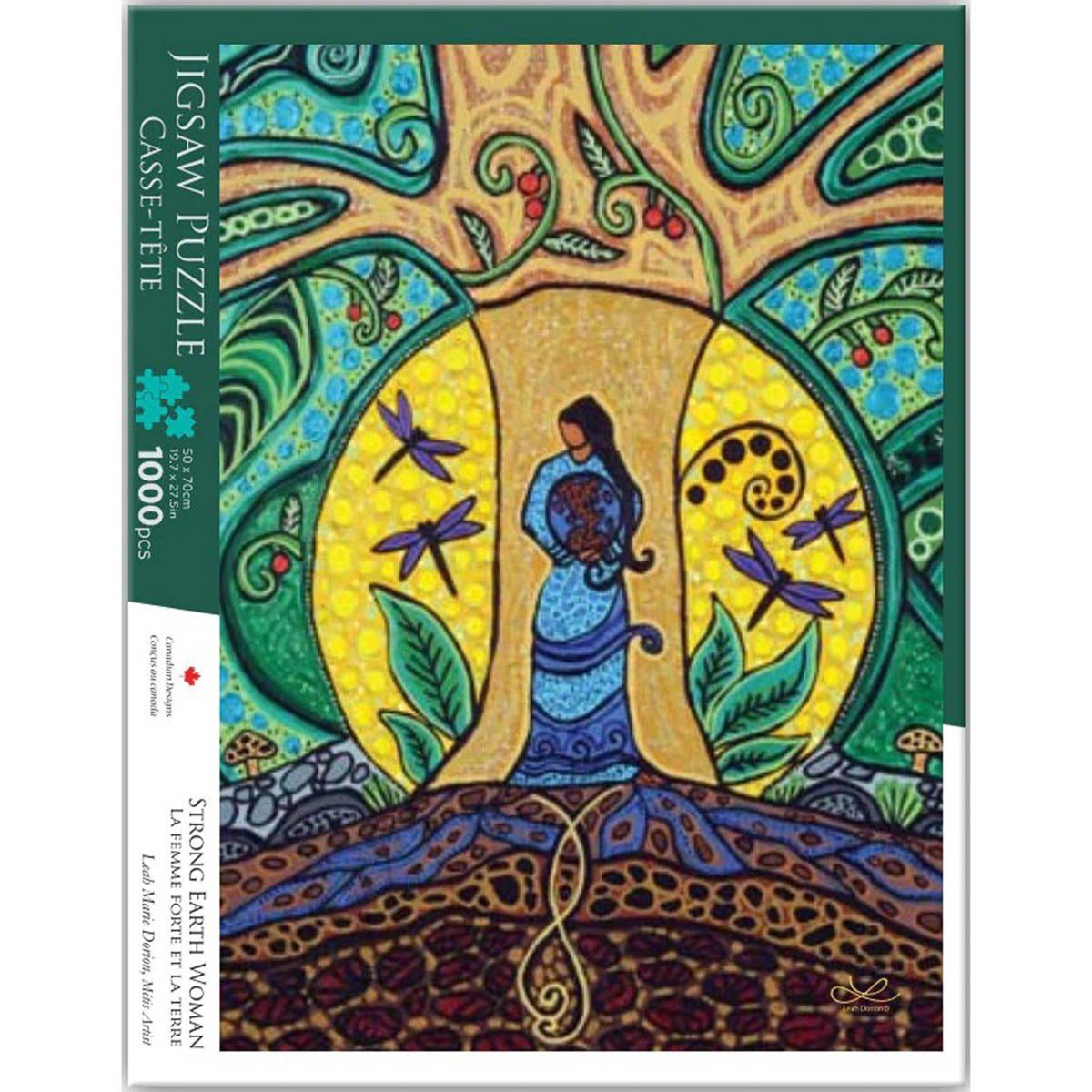Casse-Tête Femme forte de la Terre, par Leah Dorion 1000 morceaux - Boutique Equinoxe