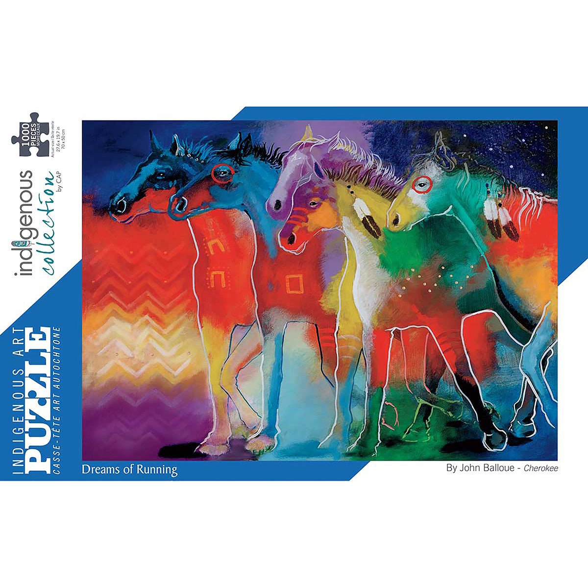 Casse-Tête Rêve de courir 1000 mcx. Images d'artistes autochtones - Boutique Equinoxe