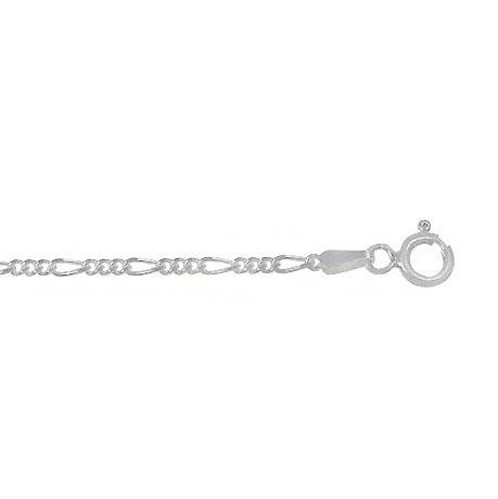 Chaine Figaro en argent , 1.7 mm - Boutique Equinoxe