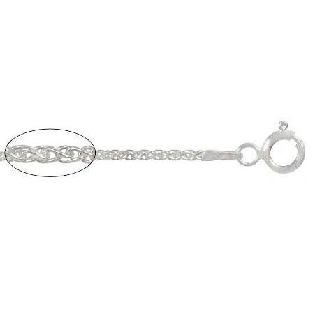 Chaine spiga en argent , 1.4 mm - Boutique Equinoxe