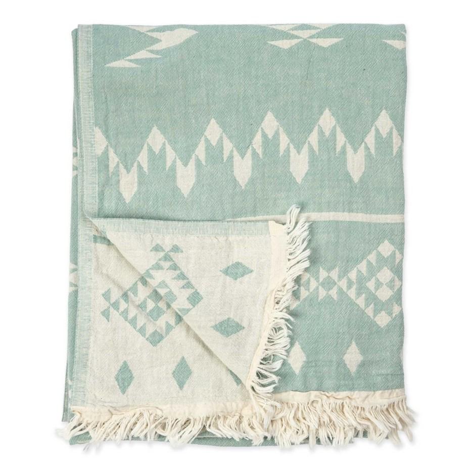 Châle / Serviette de bain turque, Atlas Turkish teal - Boutique Equinoxe