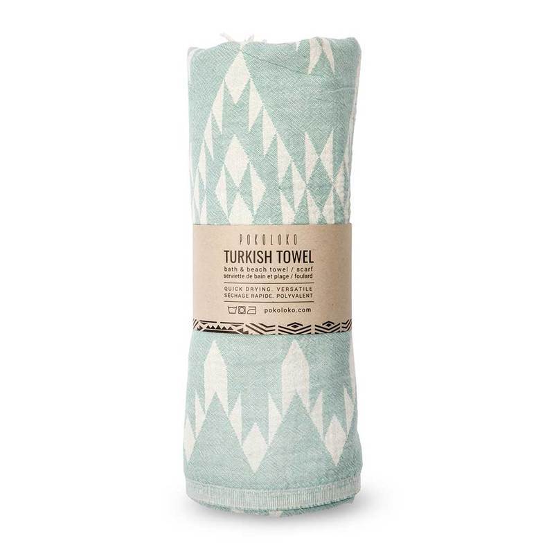 Châle / Serviette de bain turque, Atlas Turkish teal - Boutique Equinoxe