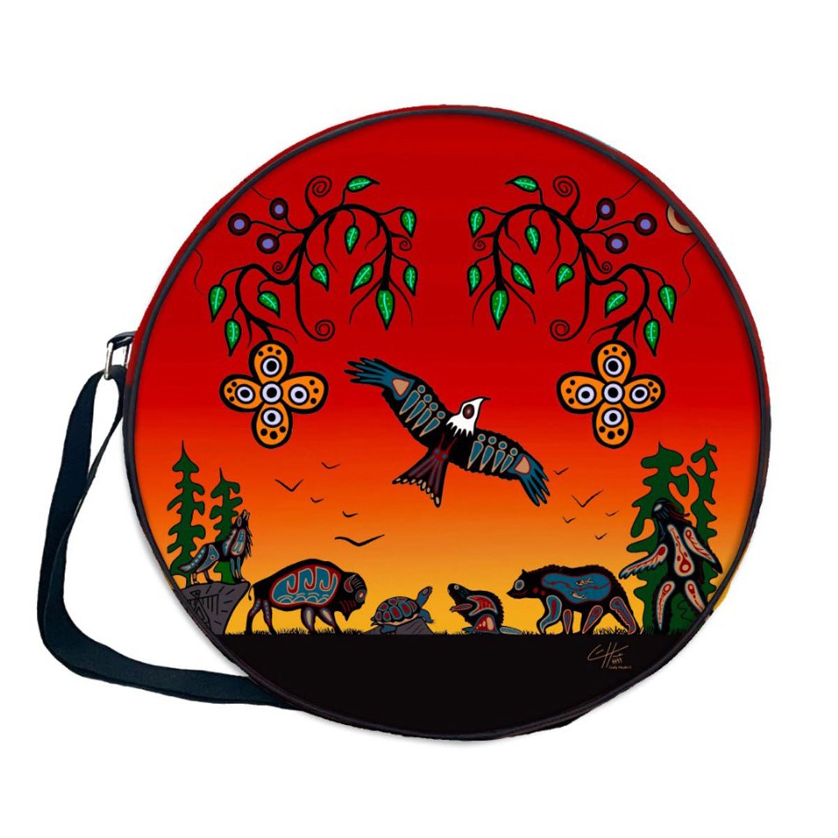 Drum bag/sac pour tambour, Sept enseignements de nos grands-pères - Boutique Equinoxe