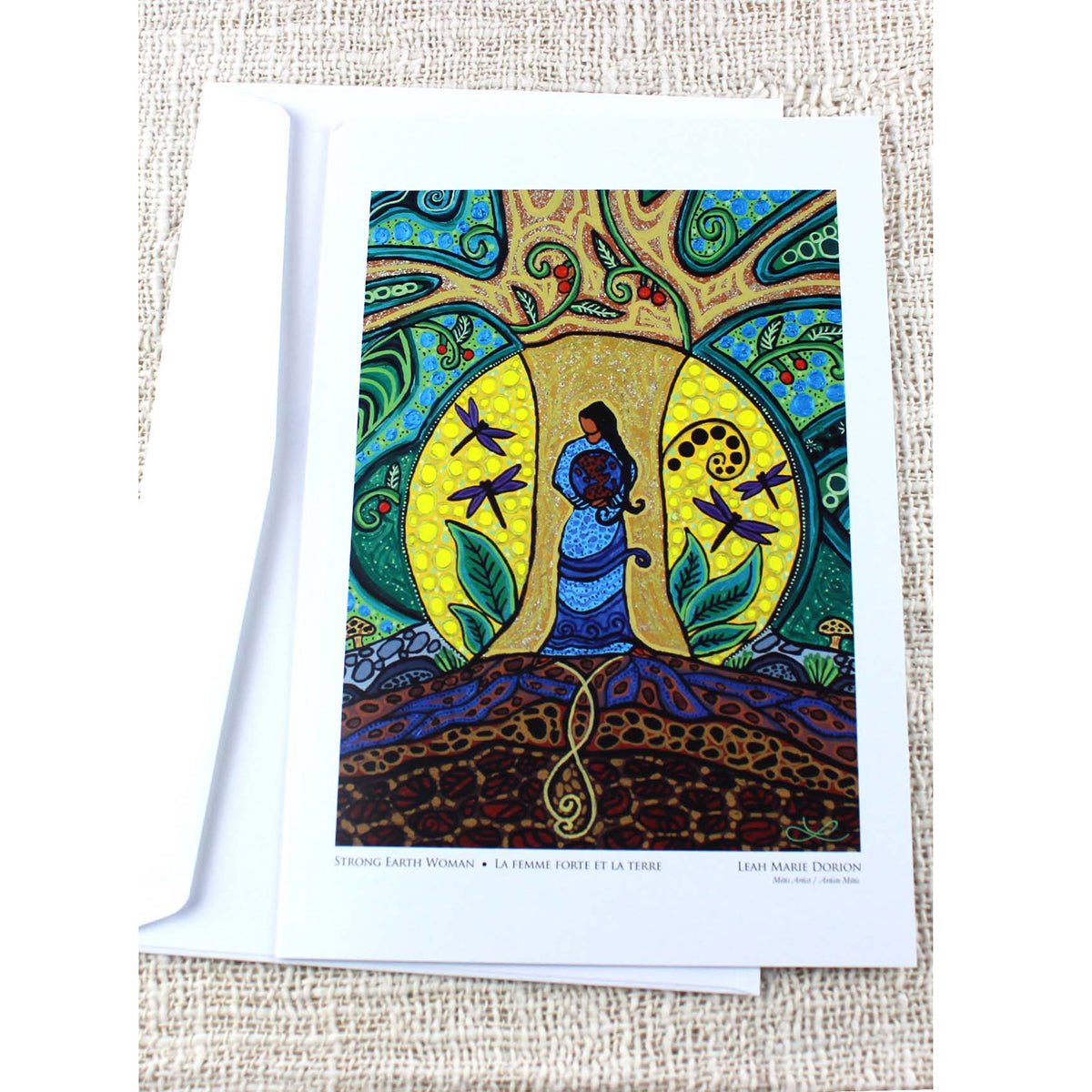 Femme forte de la Terre, Carte de Souhaits - Boutique Equinoxe
