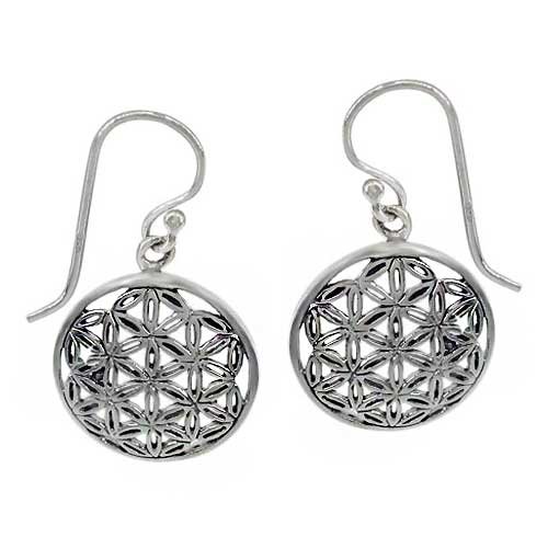 Fleur de vie , boucle d`oreille - Boutique Equinoxe