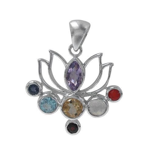 Fleur lotus chakra, pendentif - Boutique Equinoxe