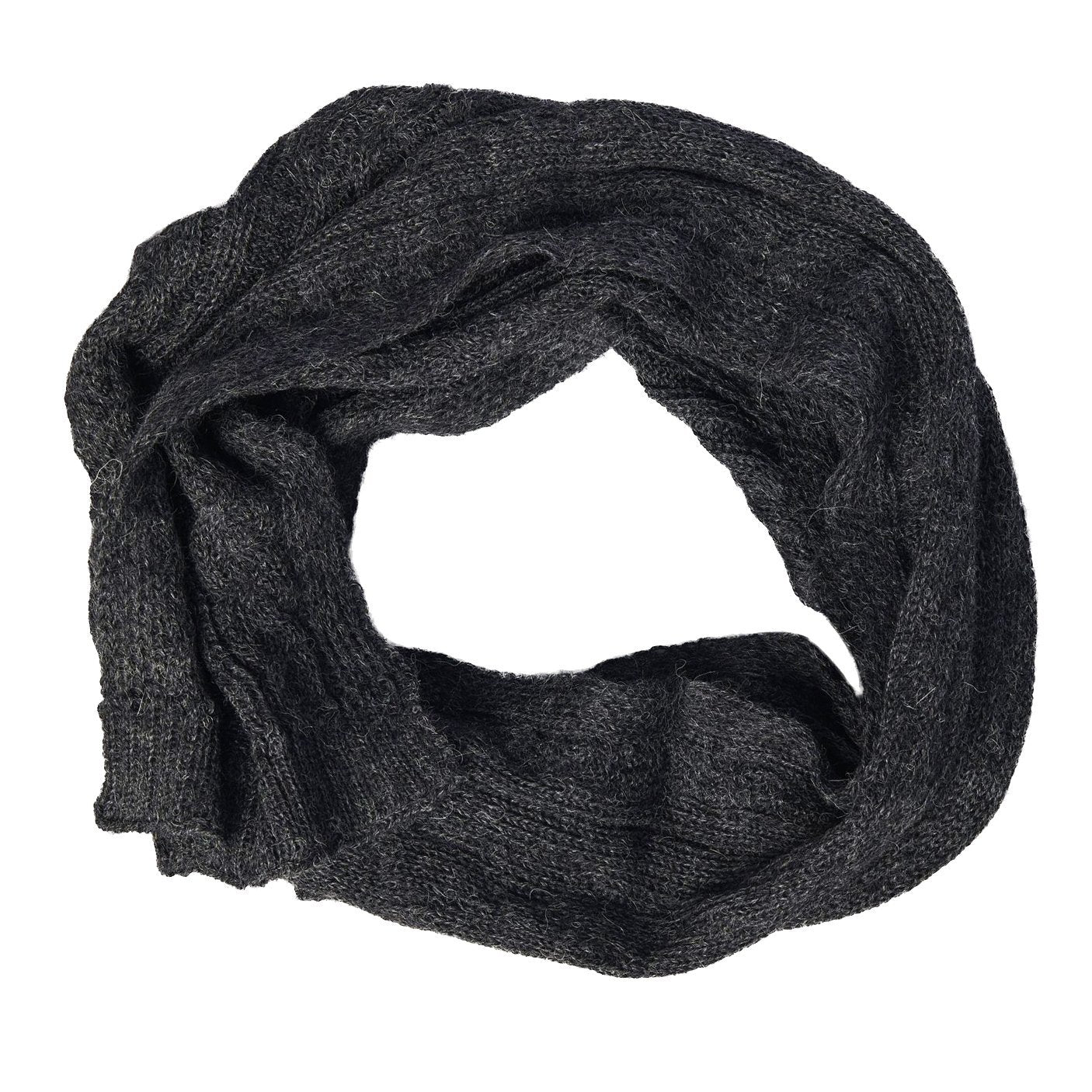 Foulard pur alpaga 100% tricoté à la main, unisexe - Boutique Equinoxe