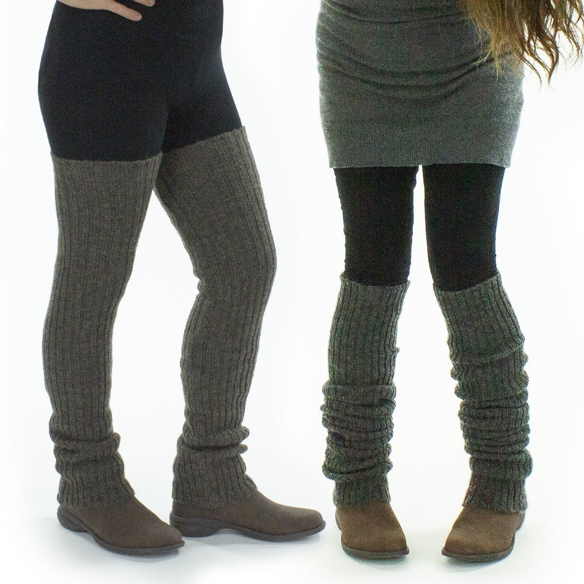 Women's Solid Color Knitted Leg Warmer Boots Socks With Zipper Over Knee  Foot Covers For Warmth Yoga Leg Warmers