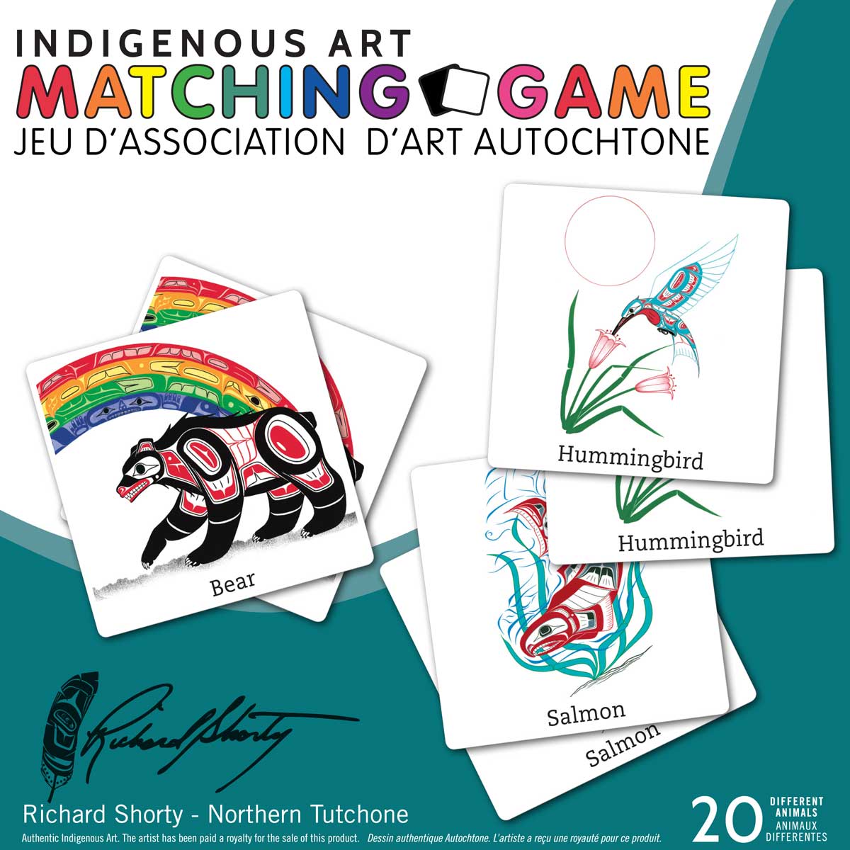 Jeu d'association d'art autochtone. - Boutique Equinoxe