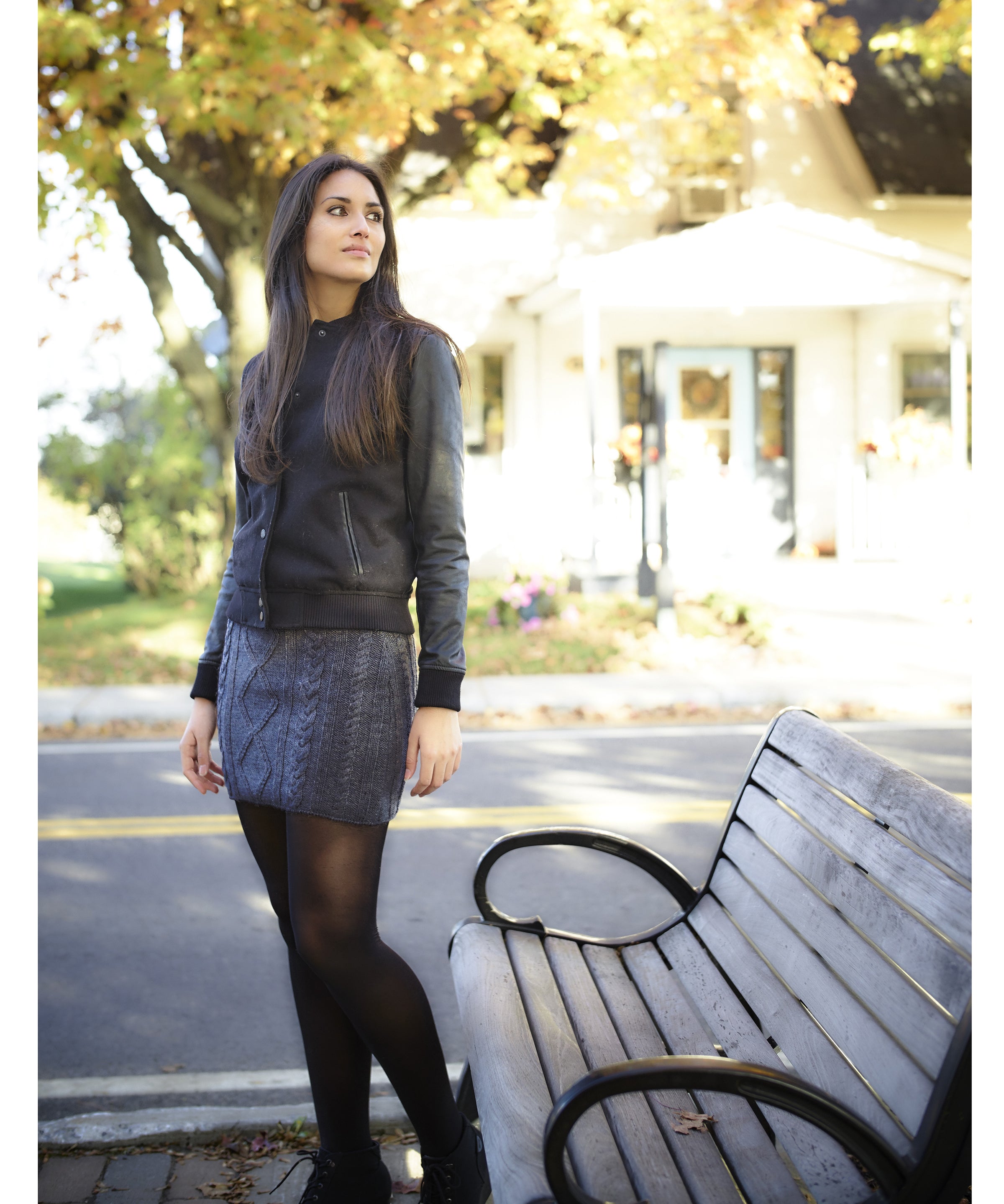 Jupe "Grace" en 100% laine - Boutique Equinoxe