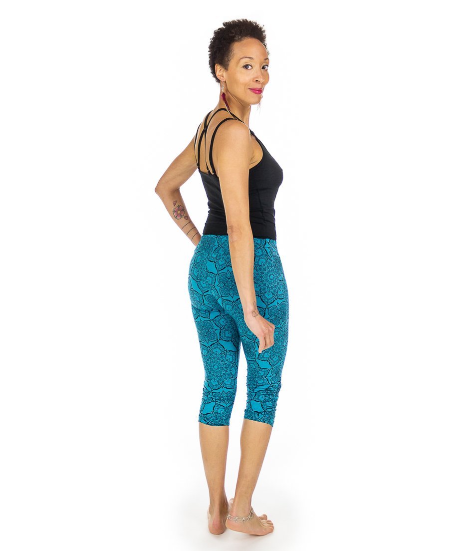 Legging 3/4 plissé en Bambou - Boutique Equinoxe