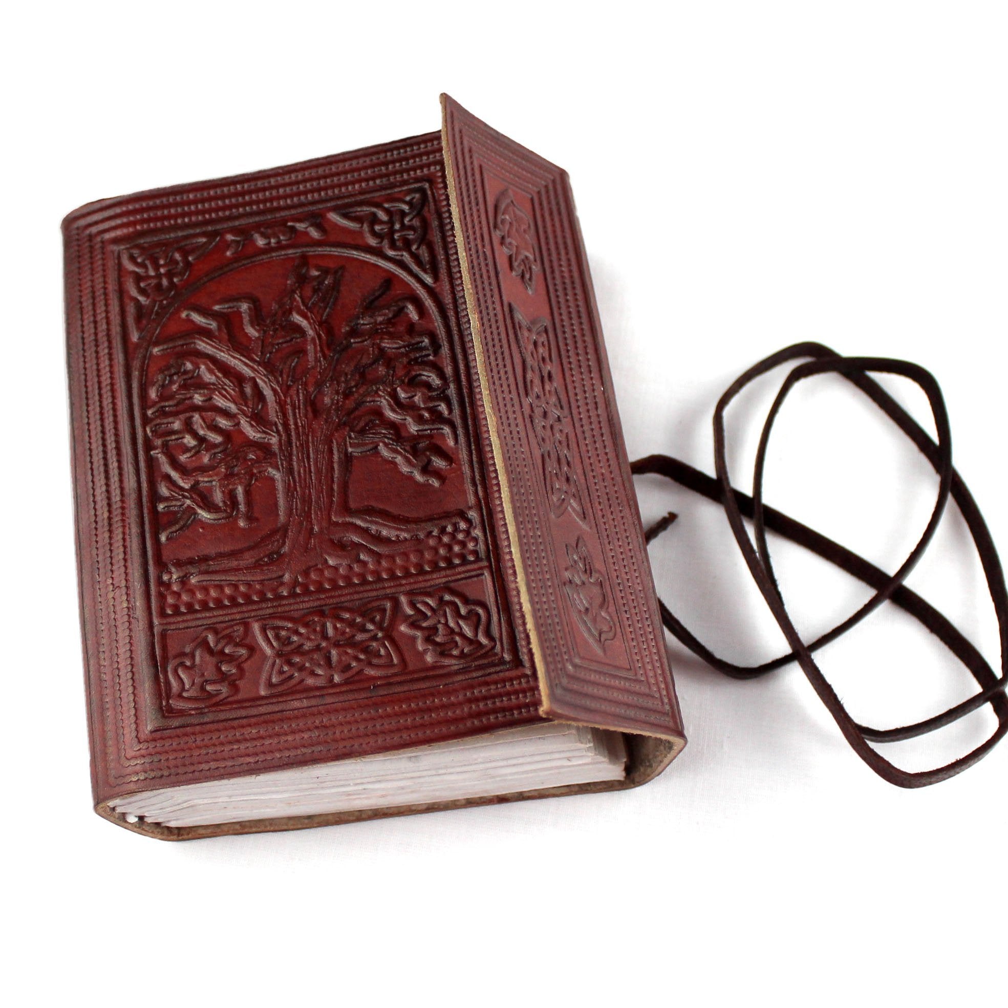 Livre en cuir, Arbre de Vie - Boutique Equinoxe