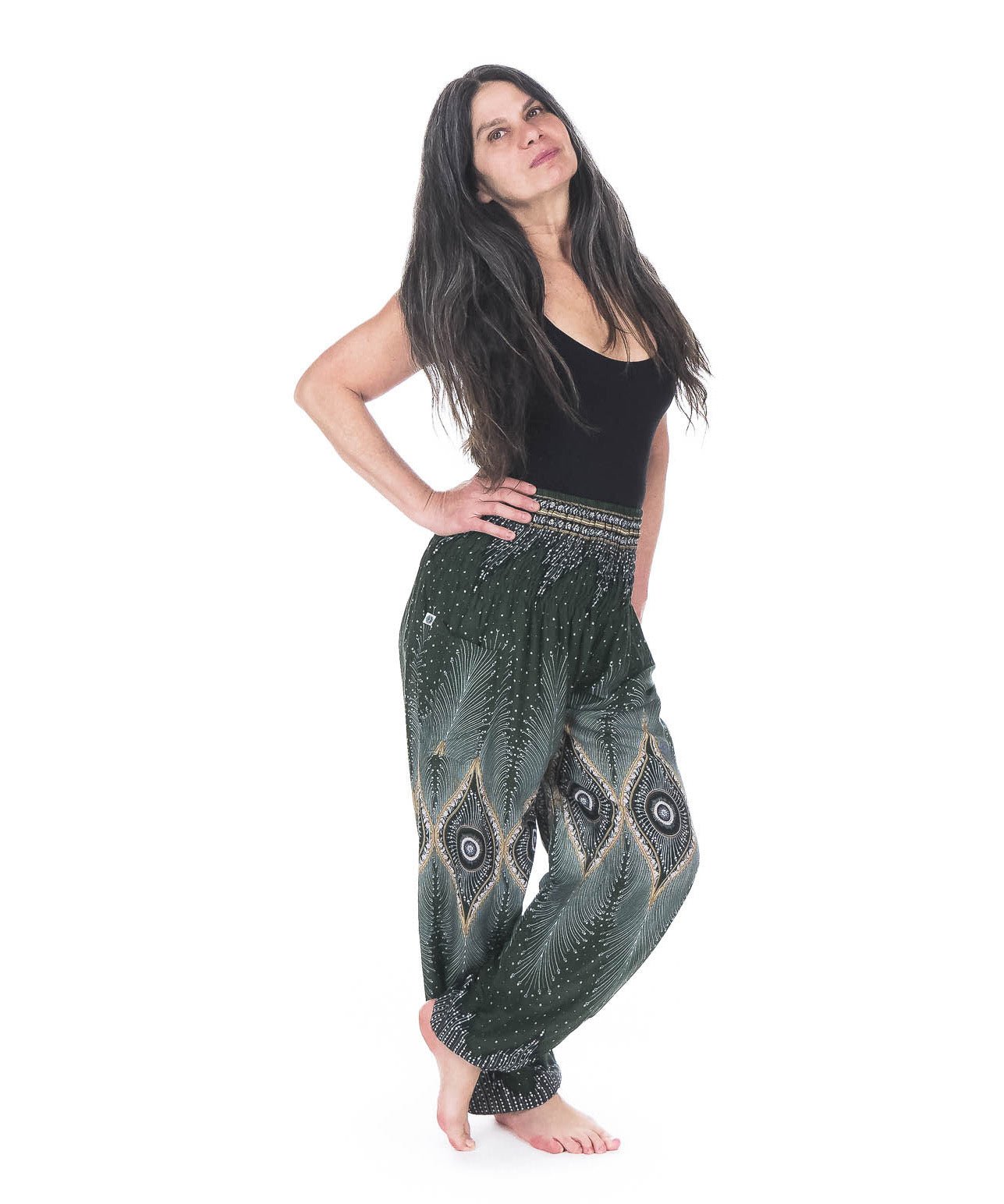 Peacock harem pants sale