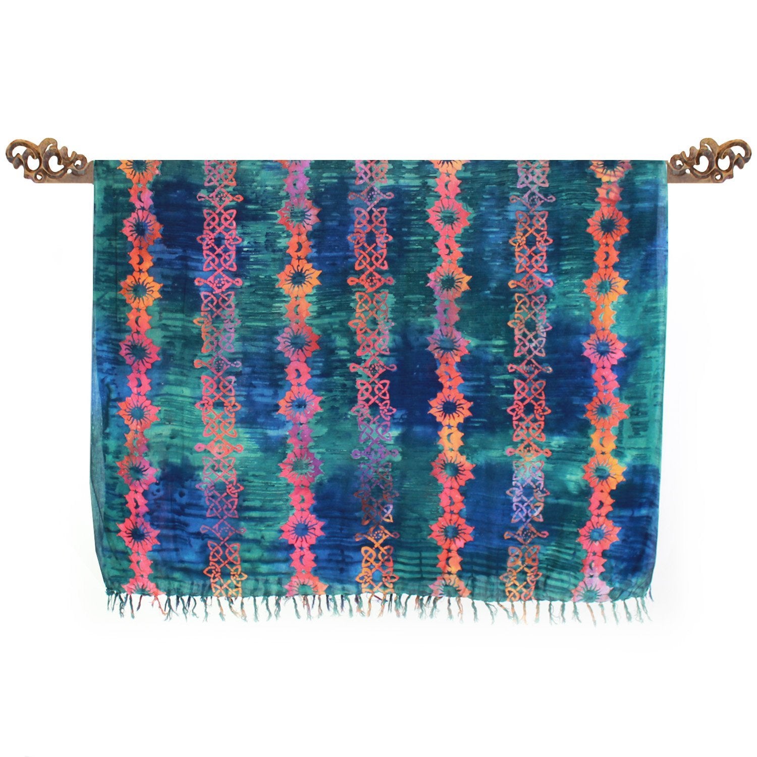 Paréo Bleu Celtique Batik - Boutique Equinoxe