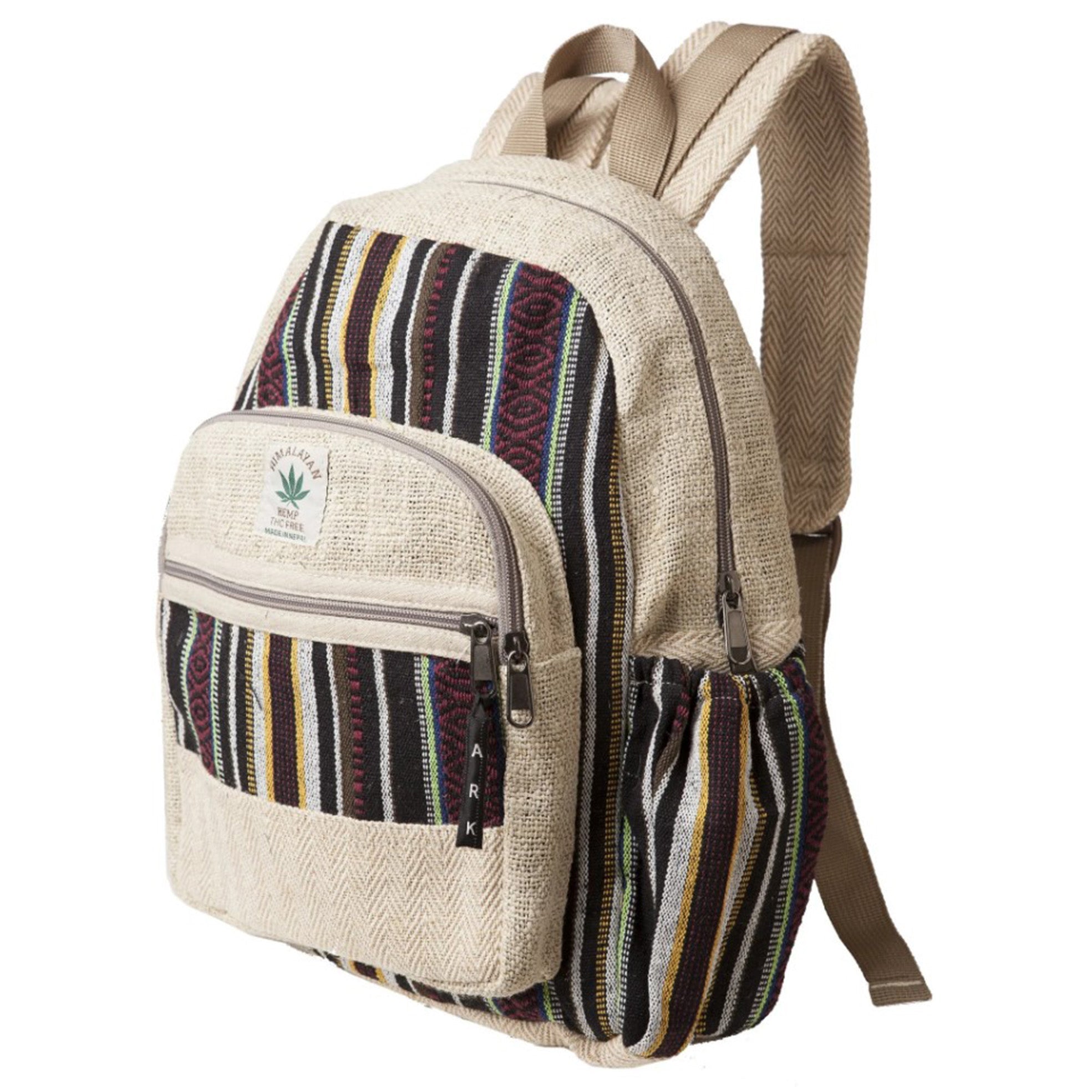 Small Hemp and Cotton backpack Boutique Equinoxe