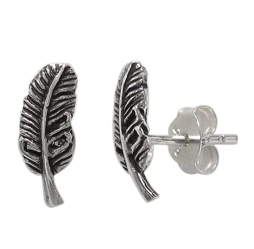 Plumes, boucle d`oreille en argent sterling - Boutique Equinoxe