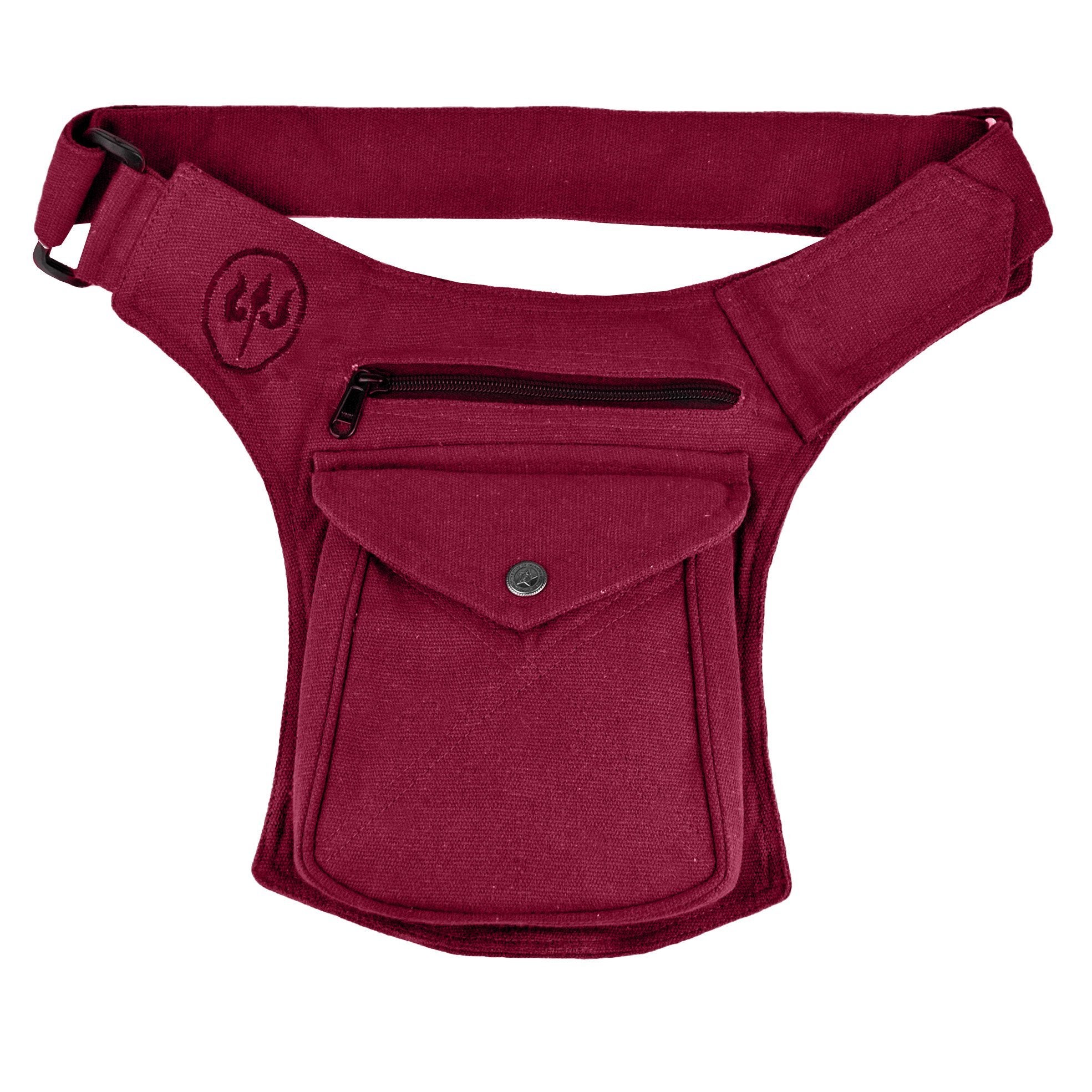 Pochette ceinture en Coton, Rouge - Boutique Equinoxe