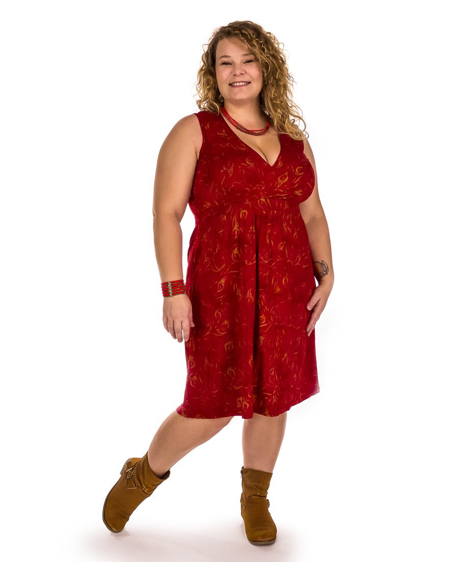 Robe cache-coeur courte - Boutique Equinoxe