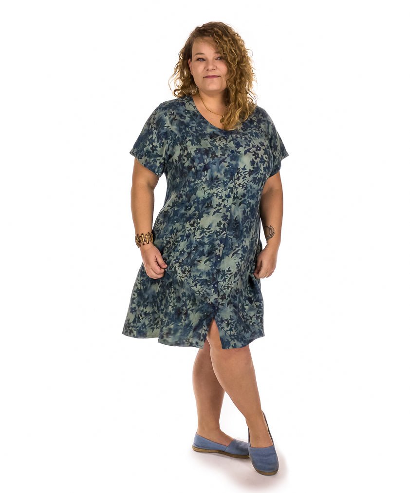 Robe classique courte avec manches - Boutique Equinoxe
