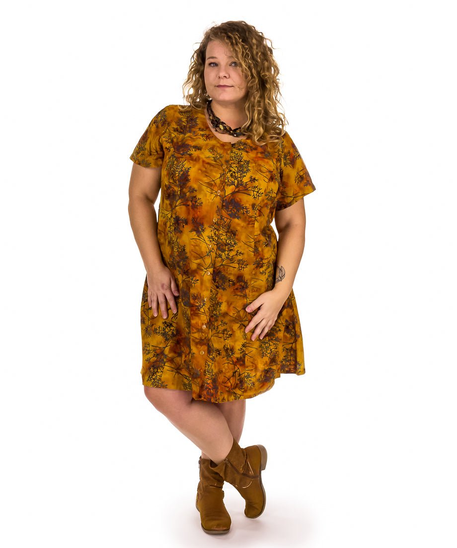Robe classique courte avec manches - Boutique Equinoxe