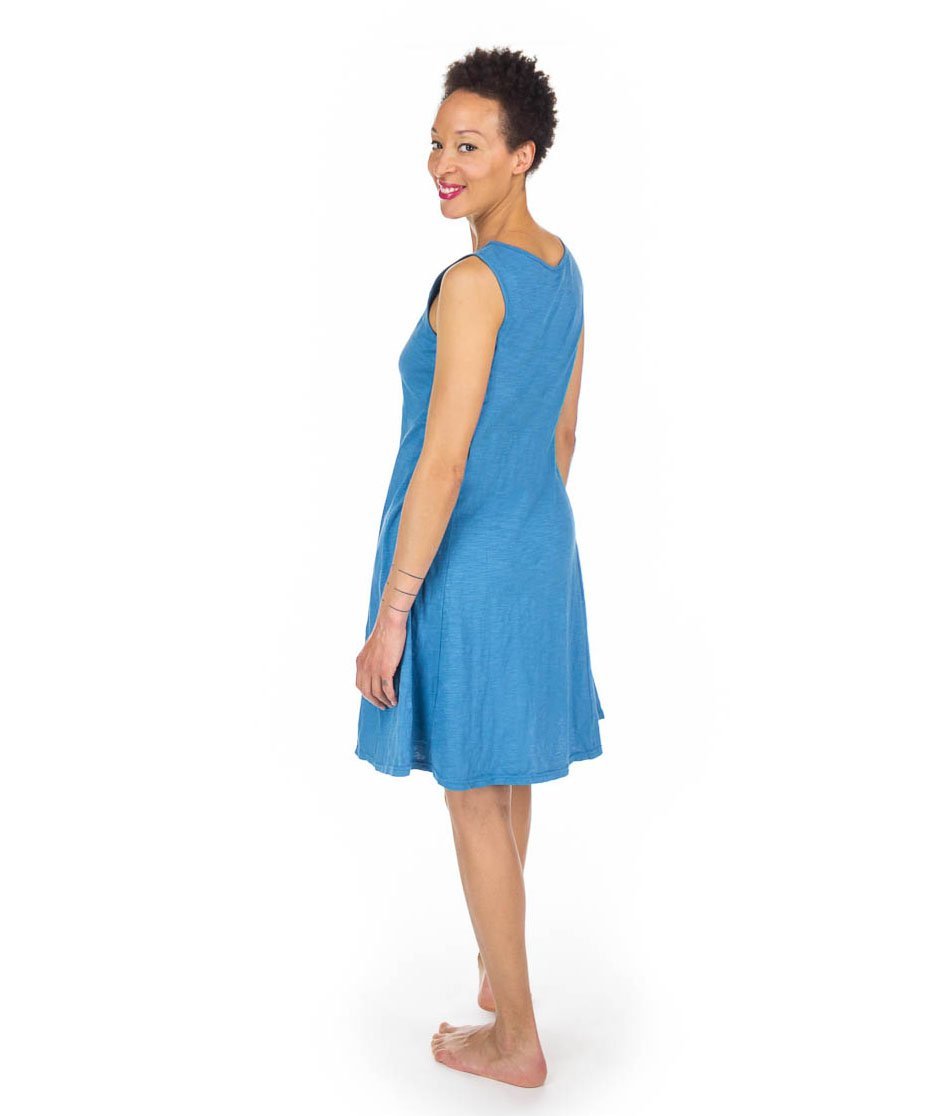 Robe coton flammé à panneaux courte DISPONIBLE BIENTÔT - Boutique Equinoxe