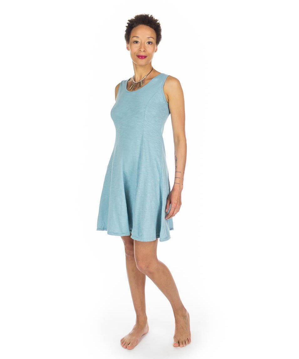 Robe coton flammé à panneaux courte DISPONIBLE BIENTÔT - Boutique Equinoxe