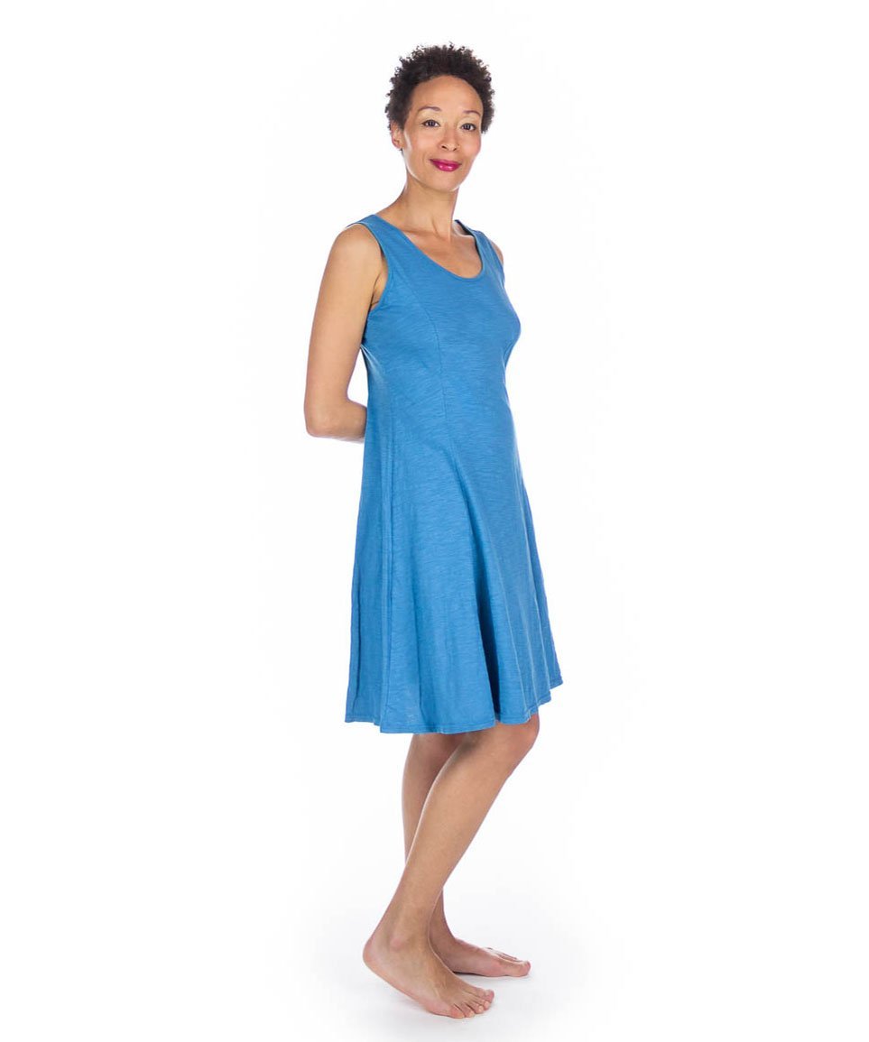 Robe coton flammé à panneaux courte DISPONIBLE BIENTÔT - Boutique Equinoxe