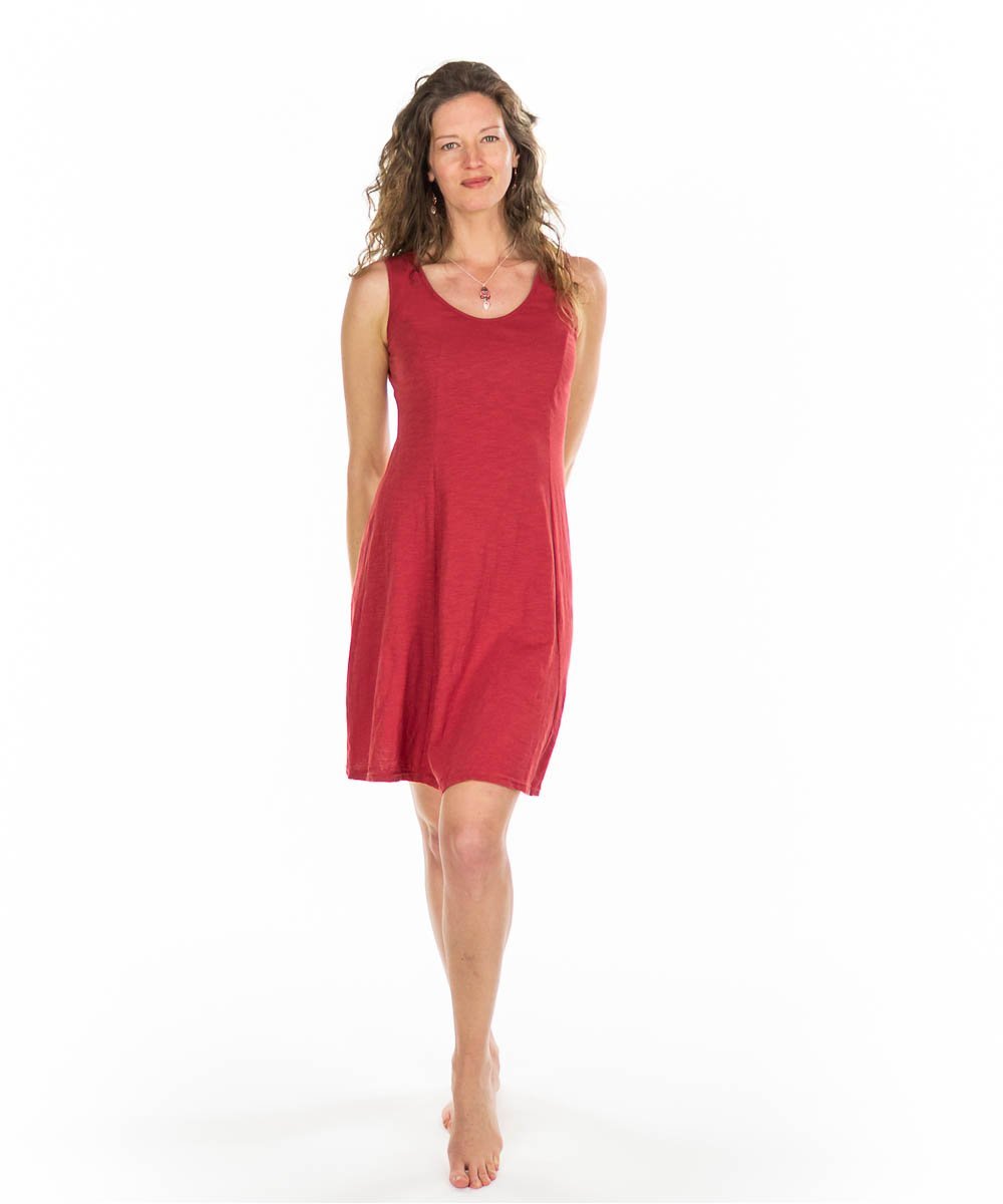 Robe coton flammé à panneaux courte DISPONIBLE BIENTÔT - Boutique Equinoxe