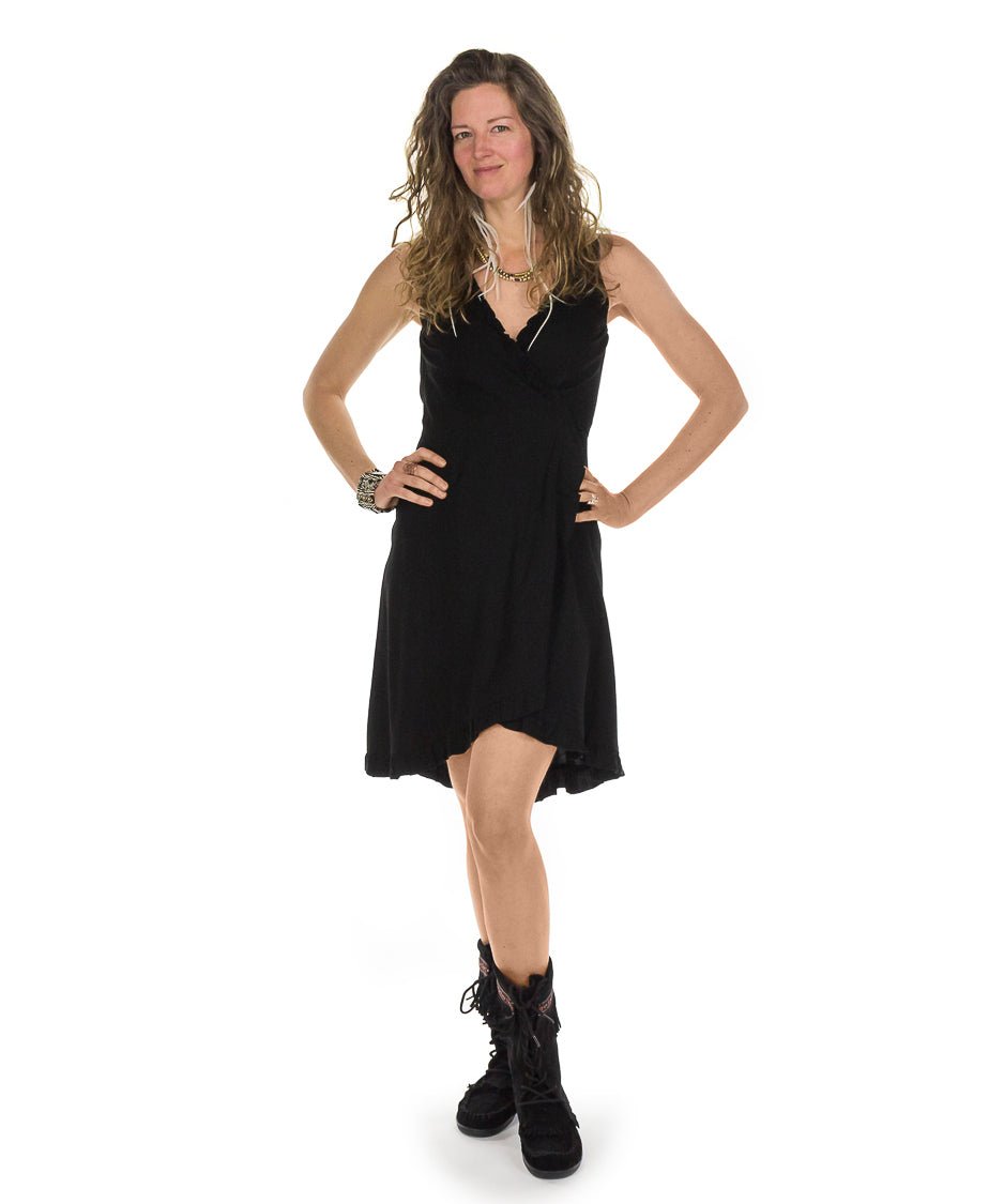 Robe courte croisée - Boutique Equinoxe