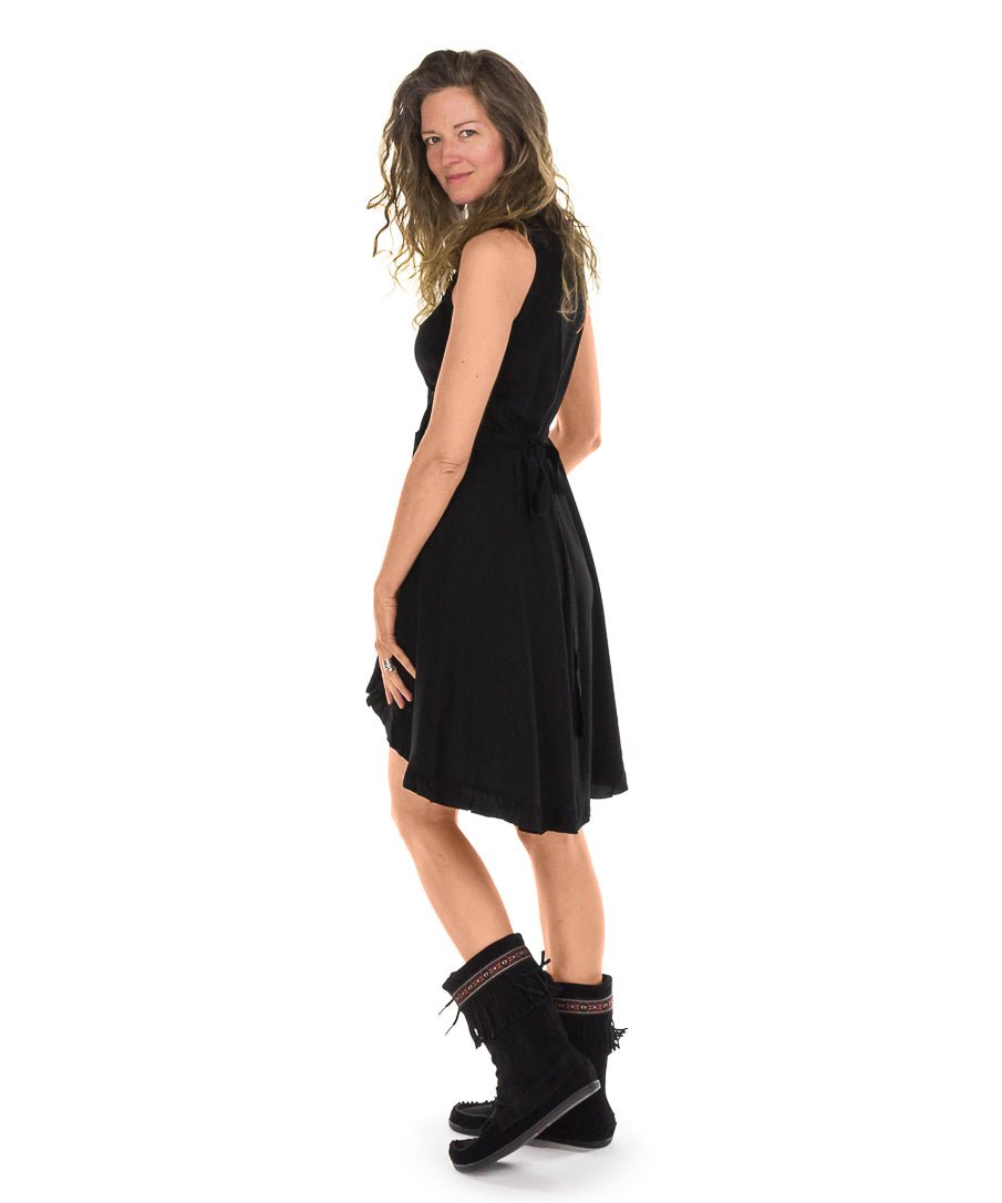 Robe courte croisée - Boutique Equinoxe